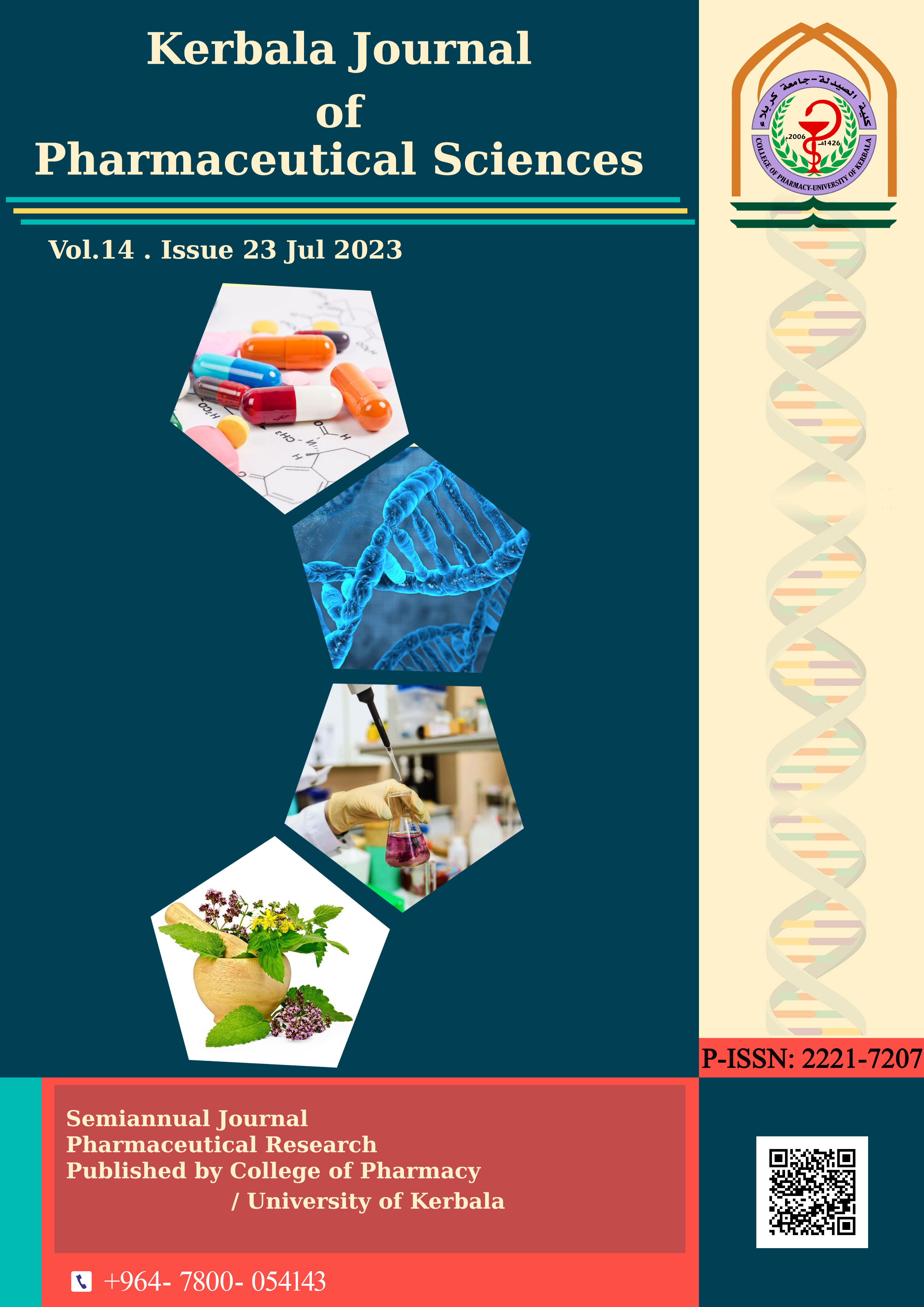 					View Vol. 14 No. 23 (2023): Kerbala Journal of Pharmaceutical Sciences 
				
